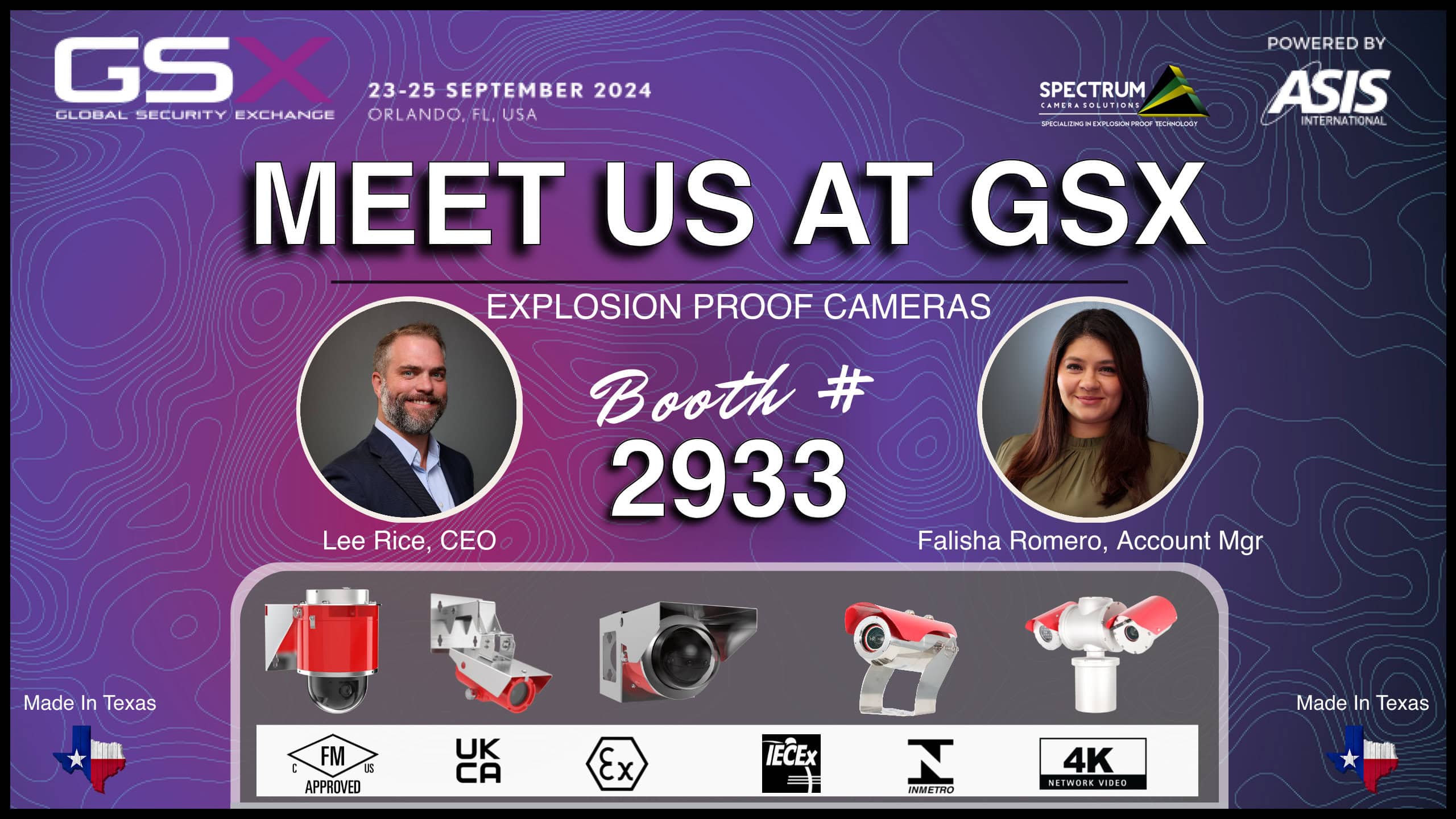 2024 Meet Us at GSX Spectrum Camera Solutions